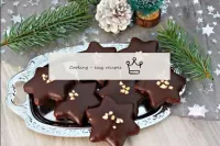 Chocolate-covered shortbread for new year's eve...