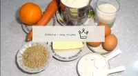 Підготуємо необхідні продукти для випікання морквя...