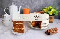 Carrot cake classic with sour cream...