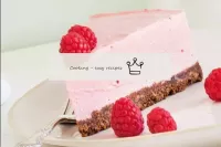 Raspberry mousse cake...