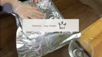 For uniform heating, add a layer of foil. Send to ...