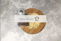 Grate the cheese over a coarse grater. ...