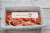 Laver légèrement la couche de tomates avec la mayo...