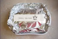 Wrap the meat in foil and place in an oven preheat...