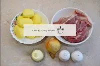 How to make baked meat with potatoes? Prepare the ...