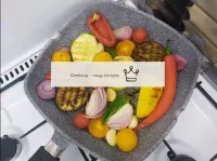 Fry all the vegetables on both sides in a frying p...