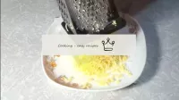 I rub cheese on a fine grater. ...