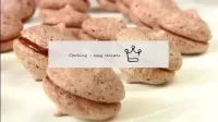 Chocolate meringue cookies with cocoa...