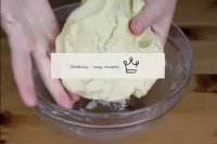 This is how the dough should end up: cool, not sti...