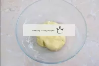The finished dough will easily form into a ball an...