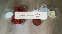 Préparons les produits pour la purée de fraises et...