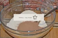 Add cocoa powder and mix well. ...