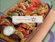 Fish ratatouille with pollock and vegetables baked...