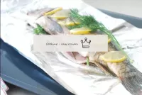 Transfer the peeled fish to a double layer of foil...