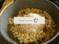 Mix and add washed rice. Take rice of a certain va...