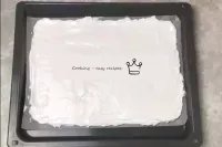 Cover the baking sheet with baking paper. It must ...