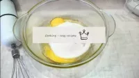 Eier mit Zucker schlagen...