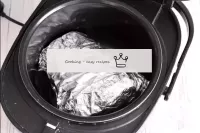 Transfer the foil-wrapped meat to the bowl of the ...