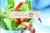 Salat meershake aus meeresfrüchten...