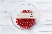 Disassemble the pomegranate into grains. Pomegrana...