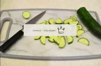 Cut off the bottom of the cucumber & quot; and cut...