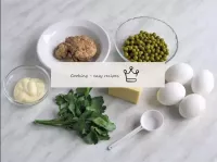 How to make cod liver salad with egg? Prepare the ...