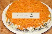 On top is a layer of Korean carrots. ...