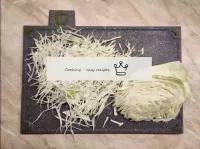 Spoon the cabbage with thin shavings and put in a ...