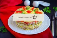 Peking cabbage-infused salad...