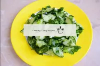 Use a flat plate to serve the salad. You can make ...