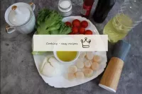 How to make a salad with scallops? Prepare the pro...