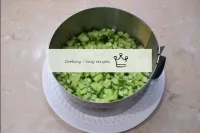 Wash the cucumber and cut into small cubes. Place ...