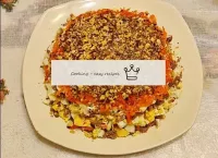 The next layer is the second half of carrots, the ...