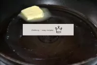 In a frying pan, heat the butter over a low heat. ...