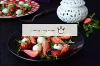 Strawberry and arugula salad...