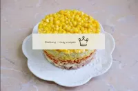 Top with the canned corn. Press all the layers a l...