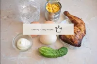 How to make Smoked Chicken and Corn Salad? Prepare...