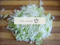 Shave cabbage...