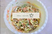 Salada de fígado e cenoura coreana pronta! Arrefeç...