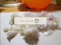 Finely chop the onions...