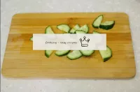 Cucumbers also wash, dry and cut in a way convenie...