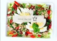 Canned tuna and peking cabbage salad...