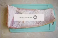 How to make a roll of lard with hide? Prepare the ...