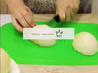 For the mince, cut the medium-sized onions into cu...