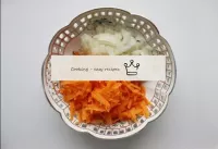 Cut the onions as finely as possible, and rub the ...