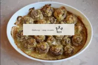 Remove the ready-made champignons from the oven. S...