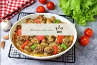 Champignons in the oven with mayonnaise and garlic...