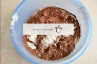 Combine the flour with cocoa and soda. Sift everyt...