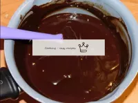 For the glaze, combine the broken chocolate with t...