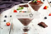 Chocolate dessert pudding without baking...